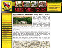 Tablet Screenshot of billingparish.co.uk